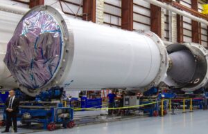 secondo stadio Falcon 9 dimensione