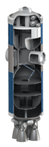 secondo stadio SpaceX riutilizzato Nanoracks