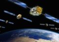 Render dei satelliti della rete Galileo.