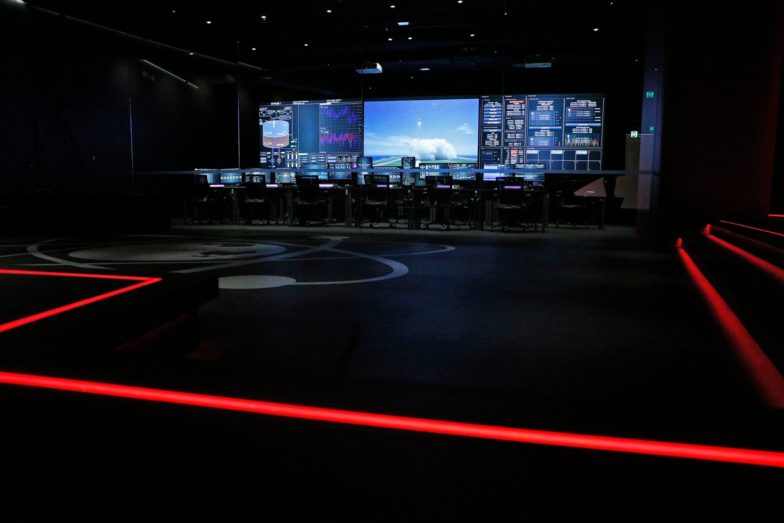 La sala di controllo di Rocket Lab. Spettacolare. 