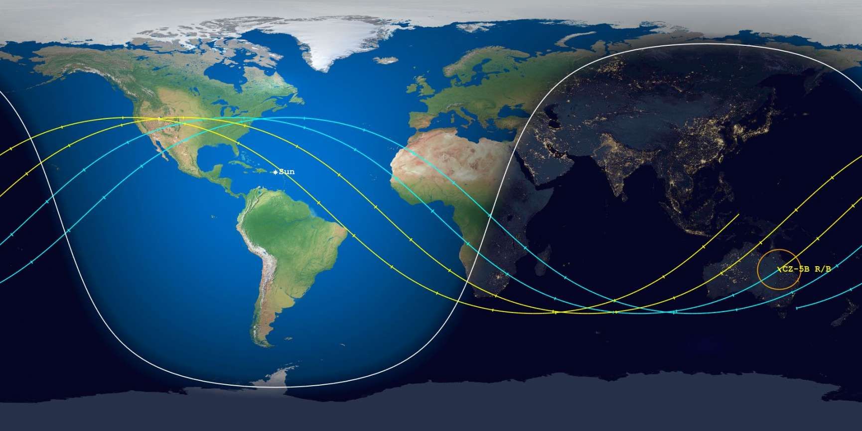 Orbite del Lunga Marcia 5B