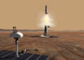 un render del Mars Ascent Vehicle. Credits: NASA.