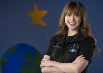 Hayley Arceneaux, seconda astronauta della missione Inspiration 4. Rappresenterà la Speranza a bordo della capsula Dragon.