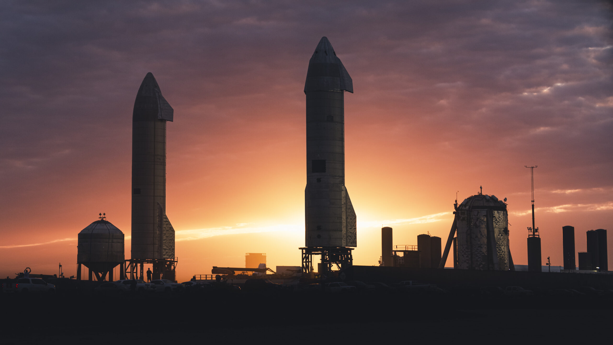 Il cantiere di lancio di Boca Chica poco prima che partisse SN9. Credits: SpaceX