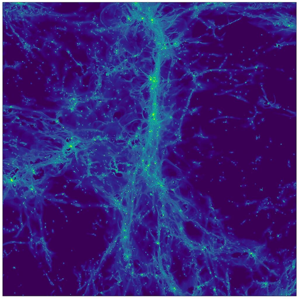 Simulazione cosmologica Universo primordiale