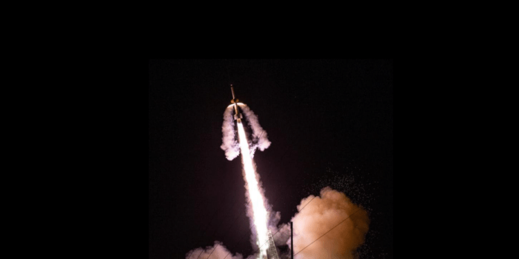 Il lancio del razzo suborbitale Black Brant XII della NASA. Credits: NASA Wallops
