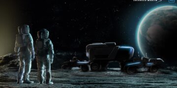 Un render dei progetti di rover di Lockheed Martin e General Motors. Credits: Lockheed Martin.