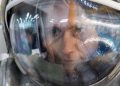 Samantha Cristoforetti durante gli addestramenti con la tuta Orlan. Credits: Roscosmos.
