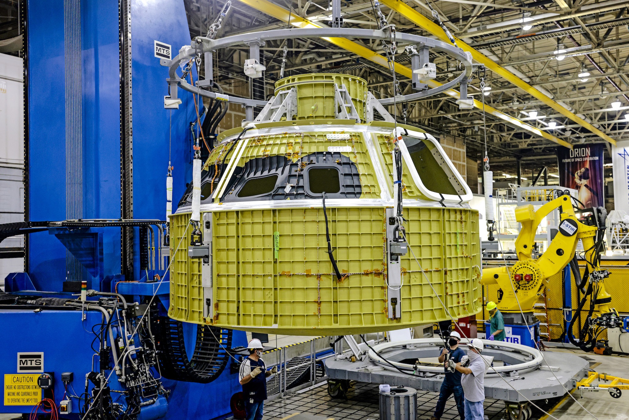 La scocca del modulo pressurizzato della terza Orion. Credits: NASA.