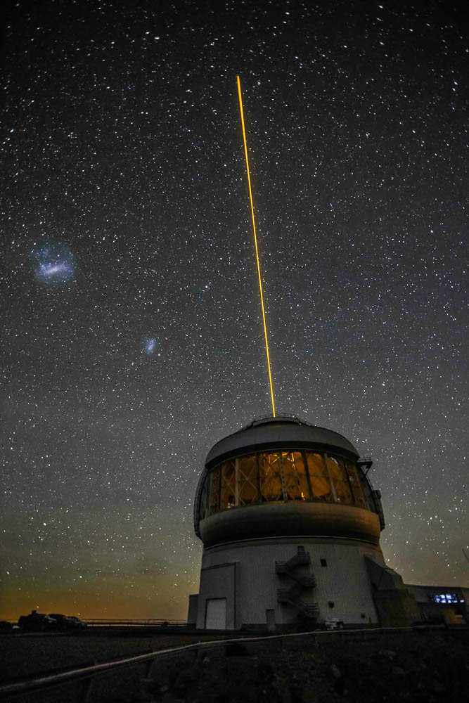 Telescopio Gemini South, guida laser