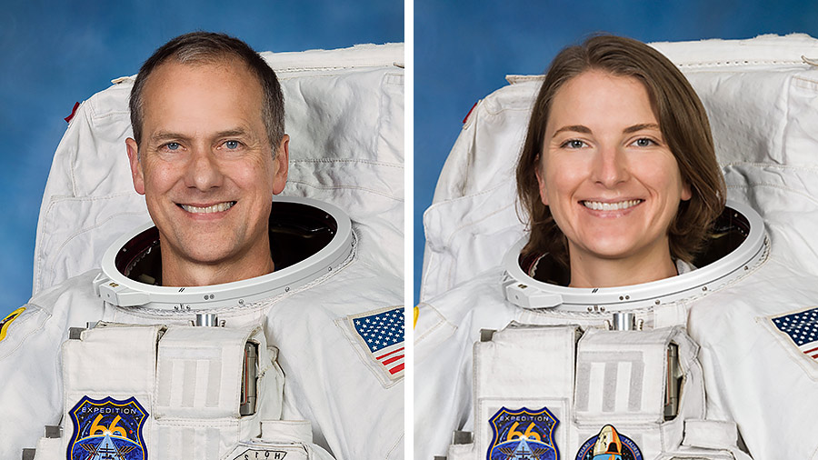 Gli astronauti Thomas Marshburn e Kayla Barron. Credits: NASA
