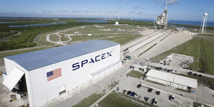 Il pad LC-39A di SpaceX al Kennedy Space Center.