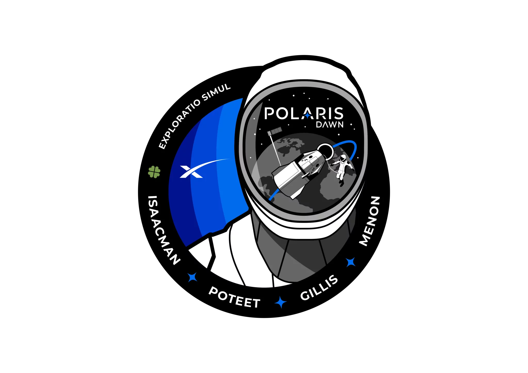 Il logo della missione Polaris Dawn