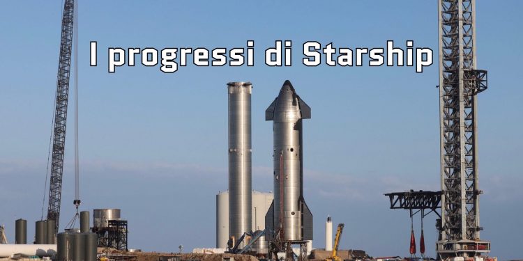 Starbase con Ship20 e Booster 4 in primo piano.