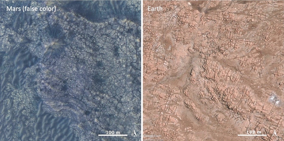 Marte Terra ignimbrite