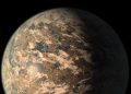 TRAPPIST-1e è un esopianeta roccioso nella zona abitabile di una stella a 40 anni luce dalla Terra e potrebbe avere acqua e nuvole, come raffigurato nell'impressione di questo artista. Credito: NASA/JPL-Caltech/Wikimedia Commons
