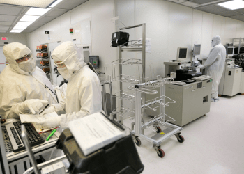 Un laboratorio di Microchip Technology