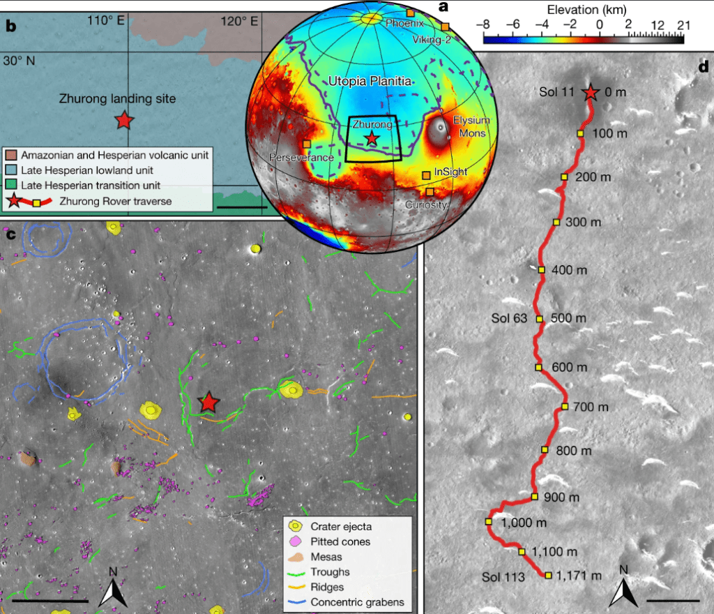 Mappe della superficie marziana