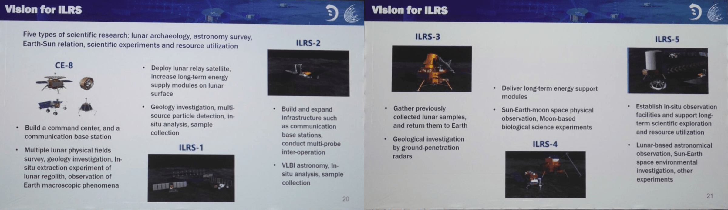 Le slide mostrate allo IAC2022 dalla delegazione cinese. Credits: CNES. Foto astrospace.it.