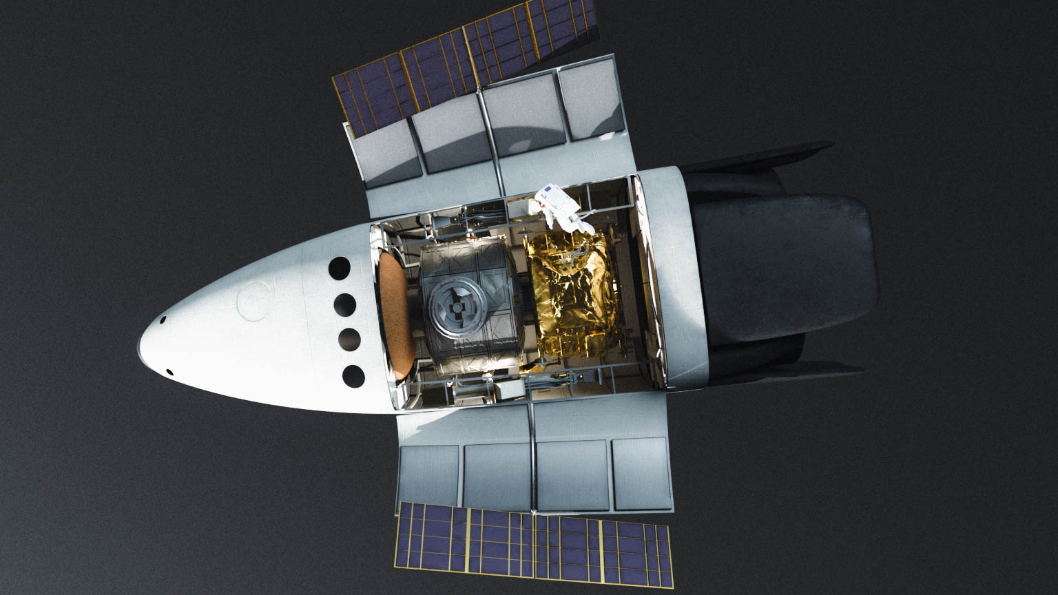 Un render di un satellite a bordo della stiva di SUSIE. Credits: ArianeSpace