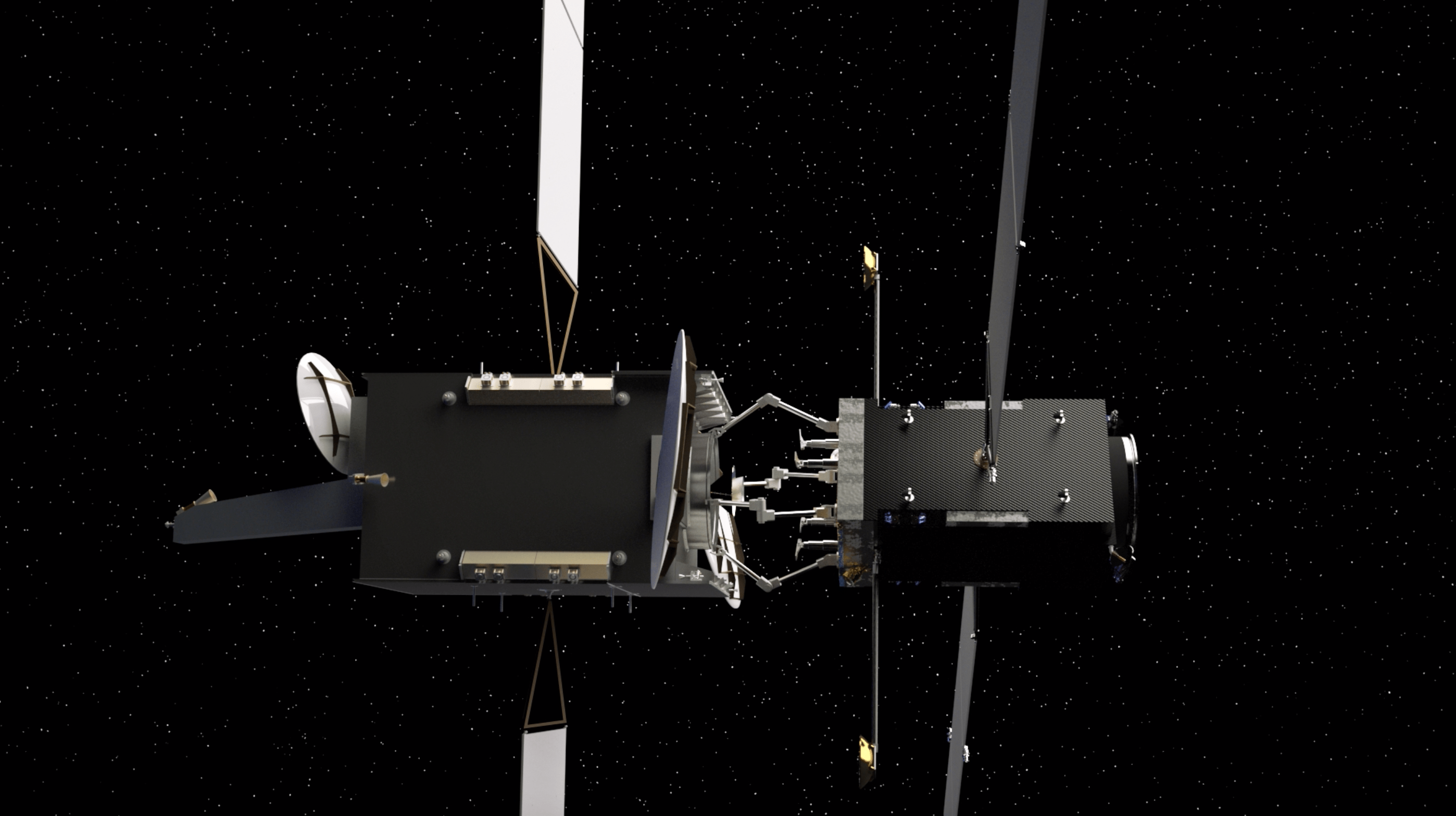 Un render di un docking del sistema di Kurs Orbital. Credits: Kurs Orbital.