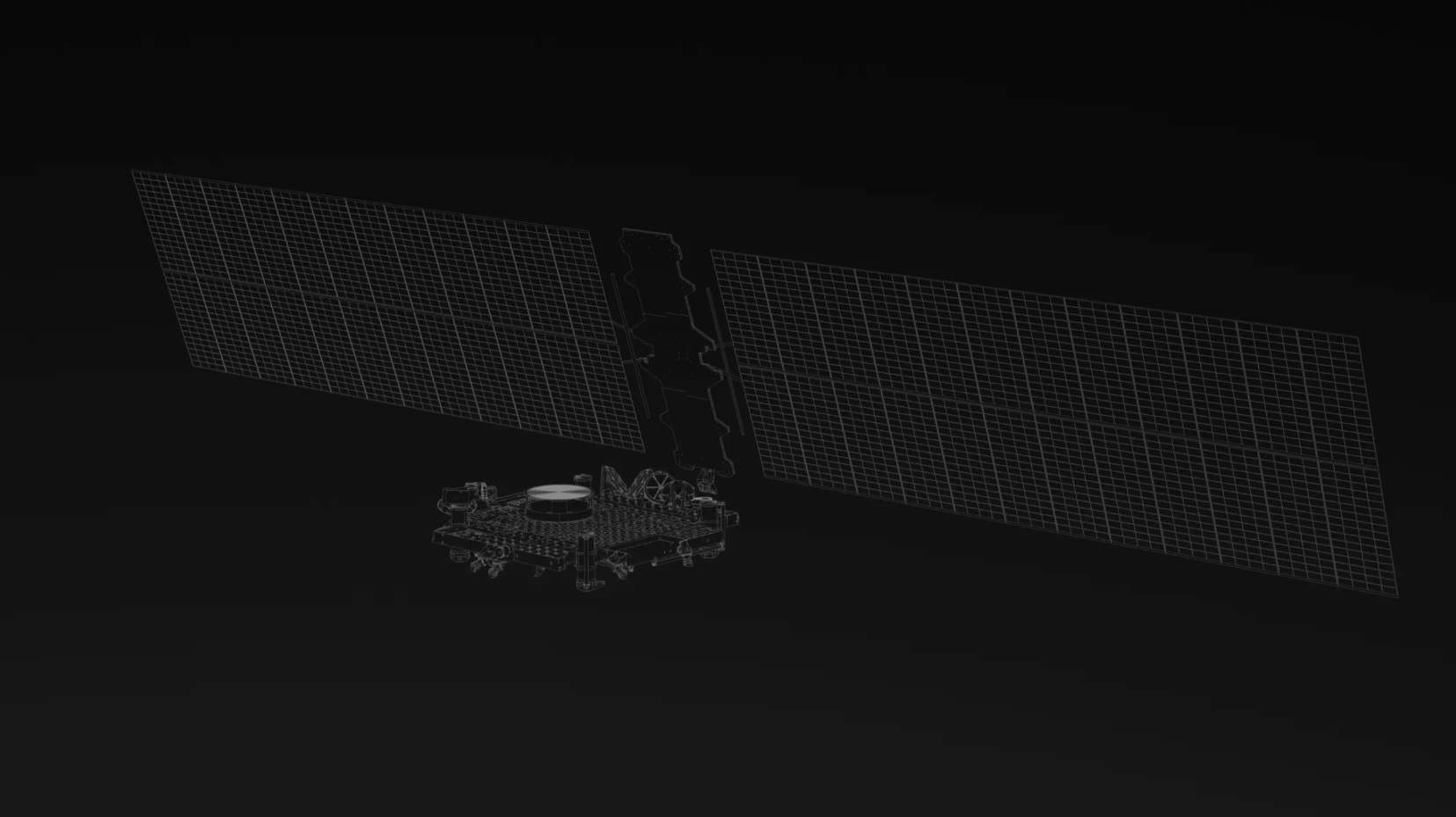 Un render di un satellite della costellazione Starshield. Credits: SpaceX