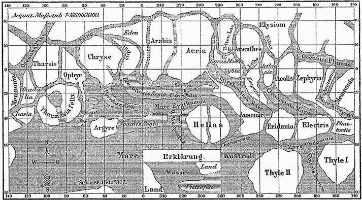 Mappa Schiaparelli