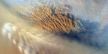 Tempesta di sabbia su Marte
