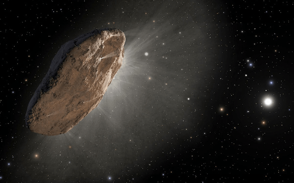 Rappresentazione artistica di Oumuamua