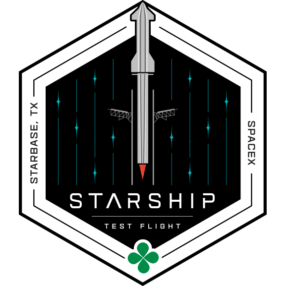 Patch del primo volo nello spazio di Starship