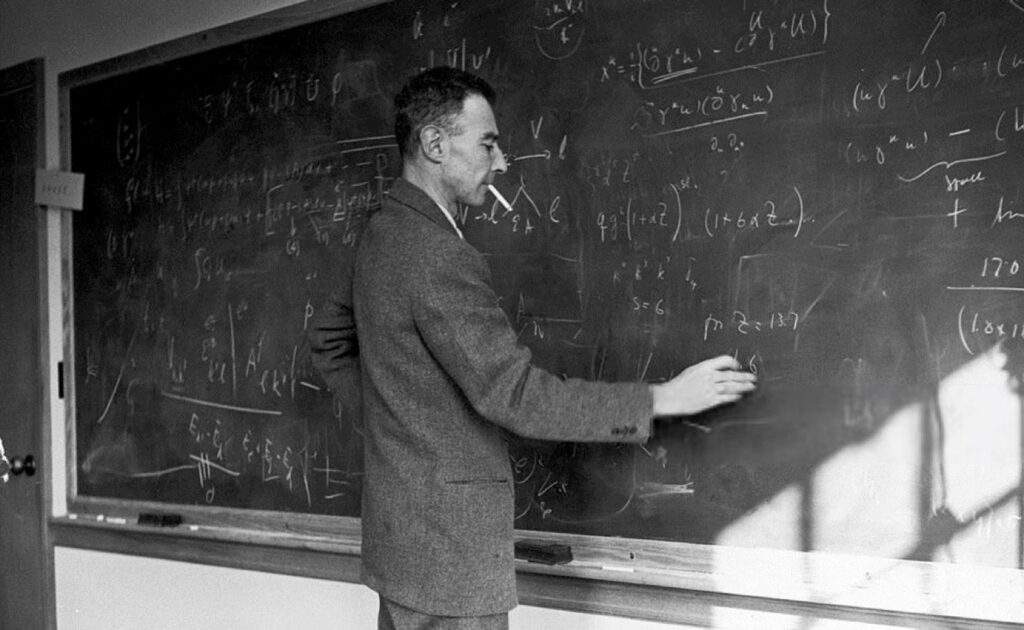 J. Robert Oppenheimer presso il suo ufficio all'Institute for Advanced Study.