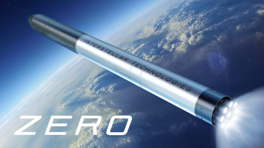 Un render del vettore Zero di Interstellar technologies