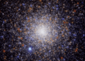 Porzione di un'immagine dell'Hubble Space Telescope che ritrae Caldwell 73, o NGC 1851, un denso ammasso globulare a circa 40mila anni luce dalla Terra. Credits: NASA/Hubble