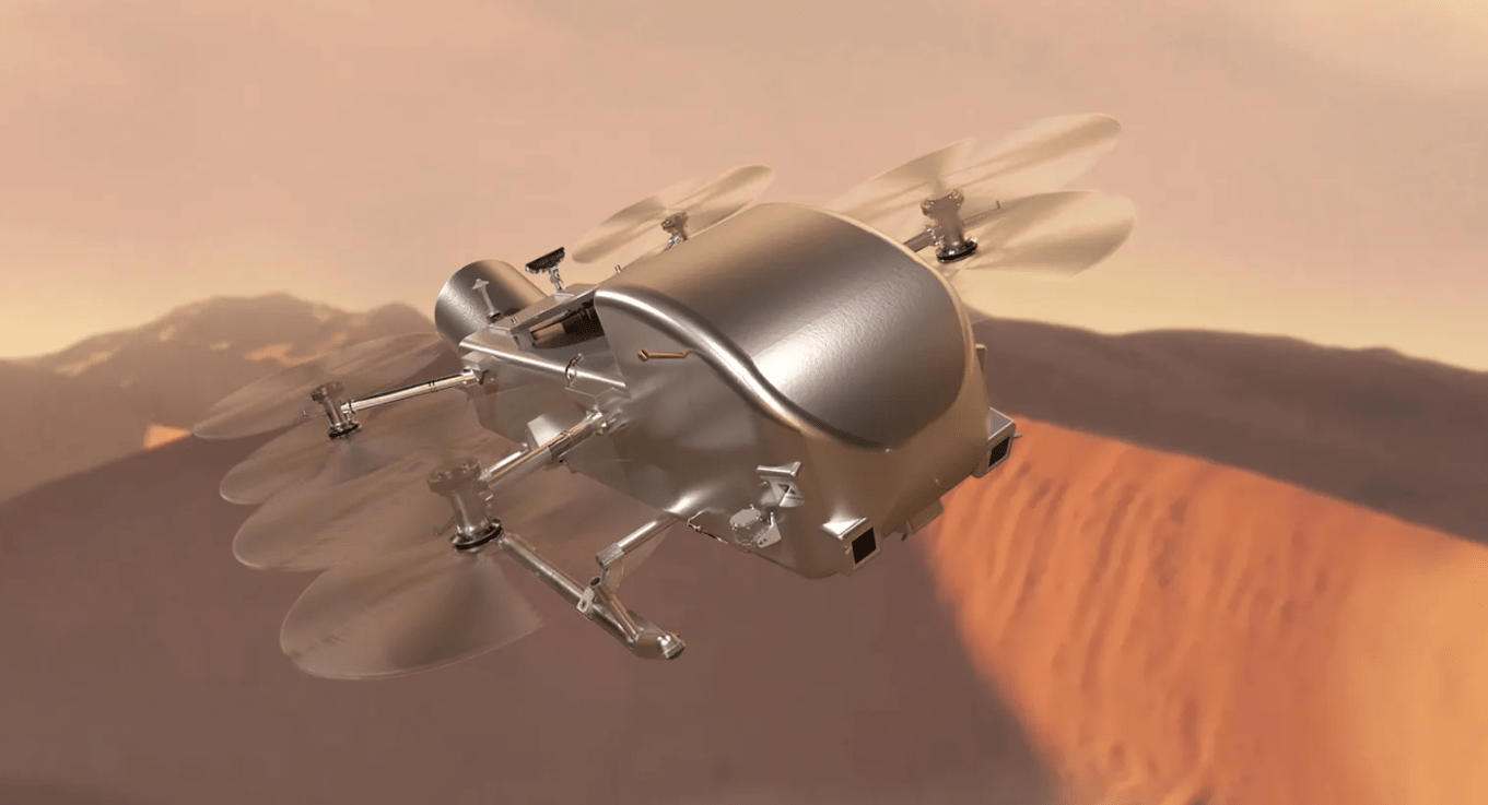 La NASA ha confirmado la misión Dragonfly a Titán.  Salida en julio de 2028.