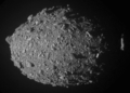 Immagine ad alta risoluzione dell'asteroide Dimorphos. Credits: Nasa/Johns Hopkins Apl