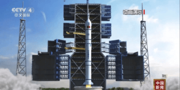 Un render del Lunga Marcia 10A