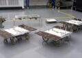 I tre mini rover del progetto CADRE della NASA presso il JPL. Credits: NASA/JPL-Caltech