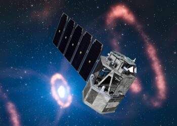 La missione Compton Spectrometer and Imager (COSI), selezionata nel 2021 per un lancio nel 2027, parte del programma SMall EXplorer (SMEX) della NASA. Credits: Jim Willis, Northrop Grumman Corporation, ESO