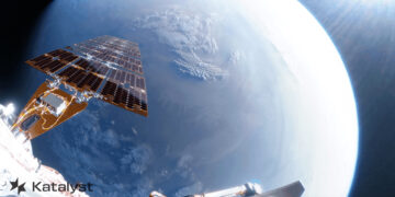 Il satellite LINK di Katalyst Space Technologies per servicing orbitale in orbita. Credits: Katalyst Space
