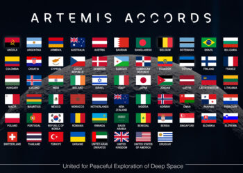 Paesi firmatari degli Accordi Artemis al 23 settembre 2026. Credits: NASA