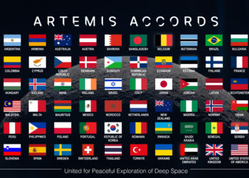 Paesi aderenti agli Accordi Artemis al 14 settembre 2026. Credits: NASA