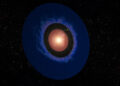 Render artistico del pianeta Elias 2-24 b, il più piccolo mai scoperto finora, nel suo sistema planetario in formazione. Credits: W. M. Keck Observatory/Adam Makarenko
