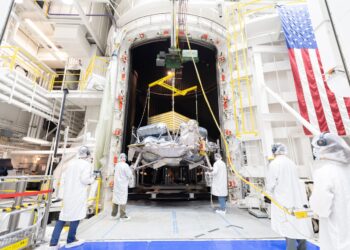 Il lander lunare Griffin-1 durante i test pre-lancio a fine agosto 2026. Credits: NASA/JPL-Caltech