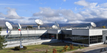 Centro Spaziale del Fucino di Telespazio, in Abruzzo.