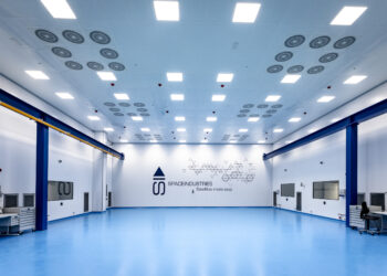 Vista interna sullo Stellar Hub di Space Industries a Settimo Torinese. Credits: Space Industries
