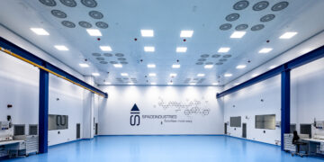 Vista interna sullo Stellar Hub di Space Industries a Settimo Torinese. Credits: Space Industries