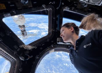L'astronauta ESA Sophie Adenot sulla ISS durante la Expedition 75 nel 2026. Credits: ESA/NASA