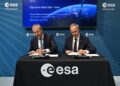 La firma del memorandum tra ESA e Vast allo IAC2026 in Turchia, il 5 ottobre 2026. Credits: ESA