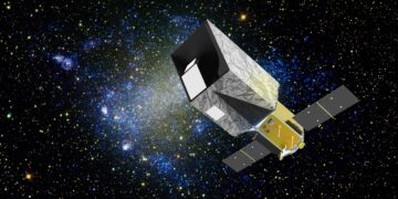 Render artistico della missione UVEX della NASA. Credits: SDL/NASA/JPL-Caltech