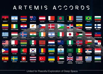 Paesi aderenti agli Accordi Artemis al 28 ottobre 2026. Credits: NASA